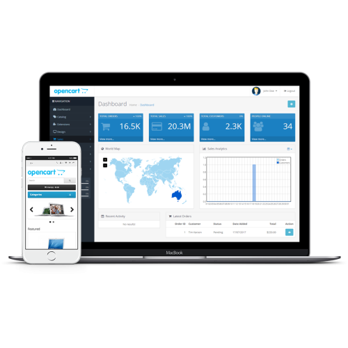 OPENCART E-Commerce Full Store Setup